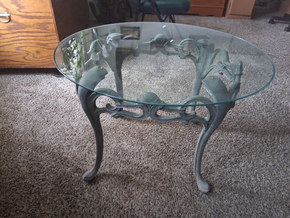 glass table