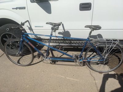 Rodriguez Touring Tandem Road Bike - Blue, with rack, Excellent Condition