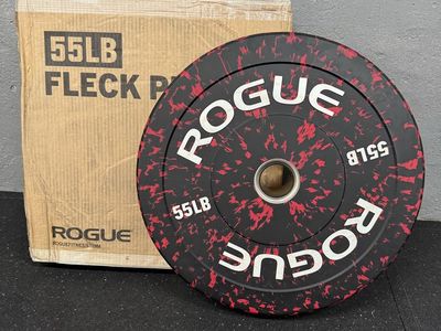 Rogue Fitness 55LB Fleck Plate Bumper Weight Plate