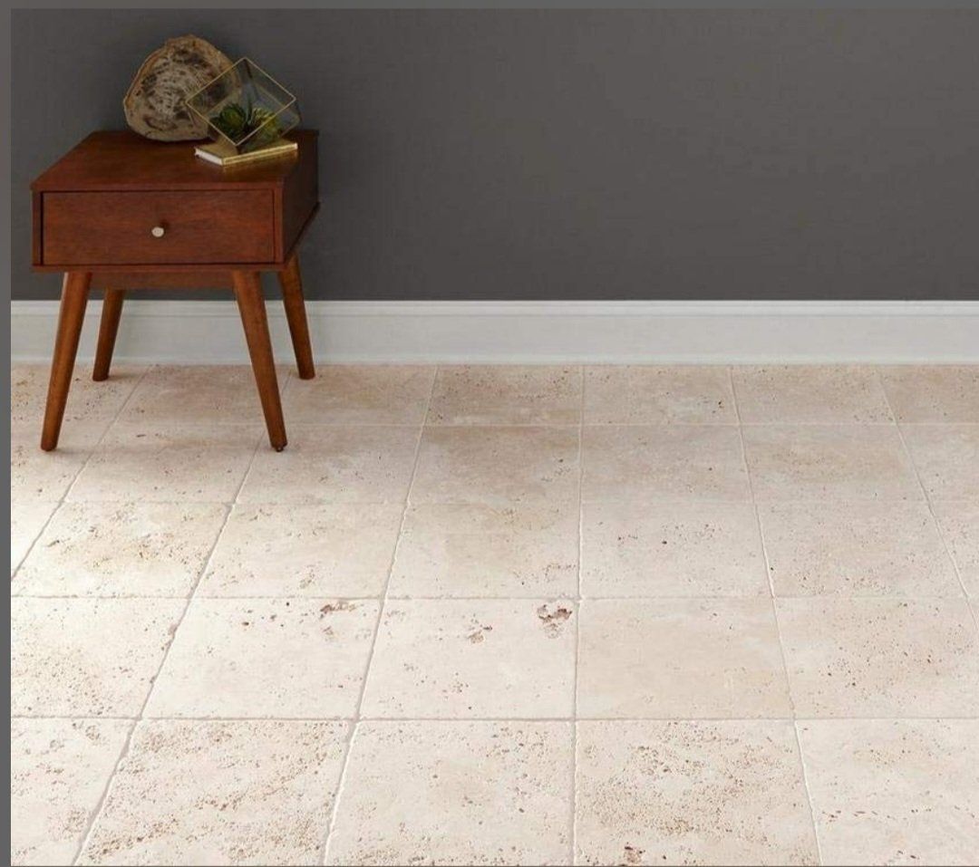 6x6 Ivory travertine  472sqf available $.99sqf  