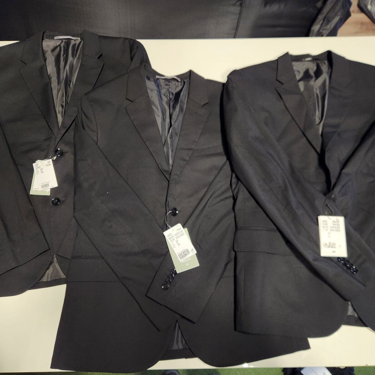 Men’s H&M Skinny Fit Suit Jackets – 40R & 42R – New