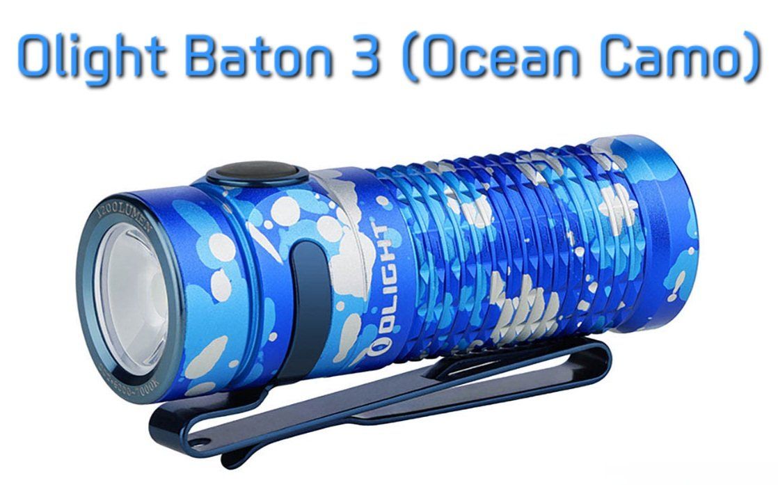 Olight Baton 3 1200 Lumen (Limited Edition Ocean Camo)