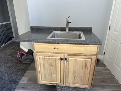 Kitchen Cabinet And Sink