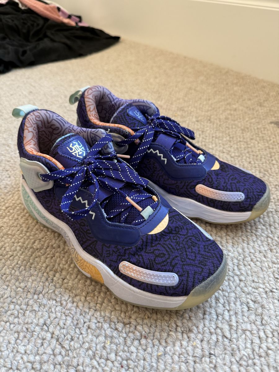 Adidas Don Issue 3 Basketball Shoes in Royal Purple - Size 8 - Athletic Sneakers