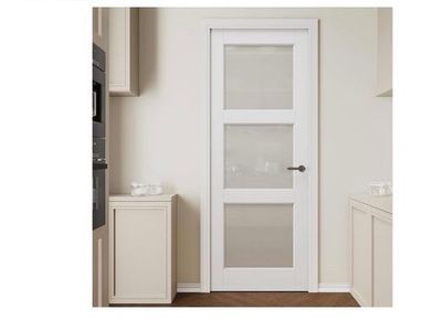 Frosted glass door