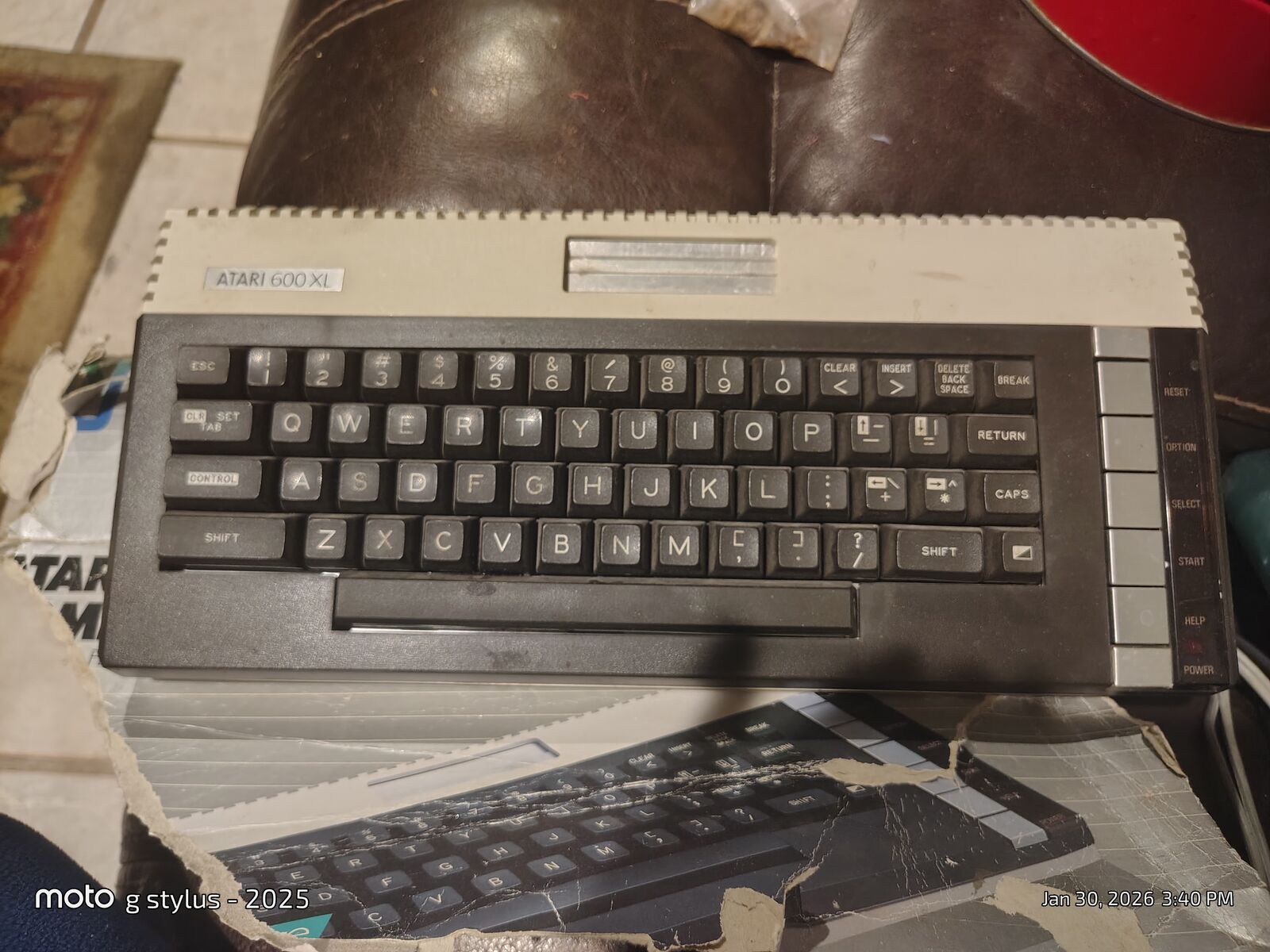 Original gaming Atari 600 xl