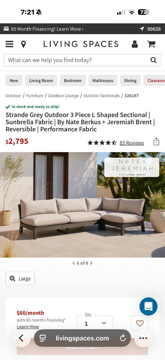 outdoor sectional