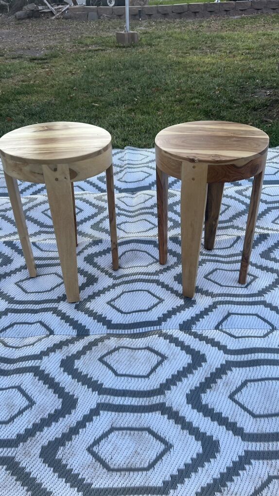 New Condition Rustic Wooden Bar Stools