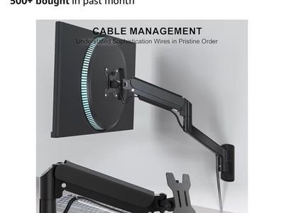 WALI Single Monitor Wall Mount for 17-32" Screens x 2