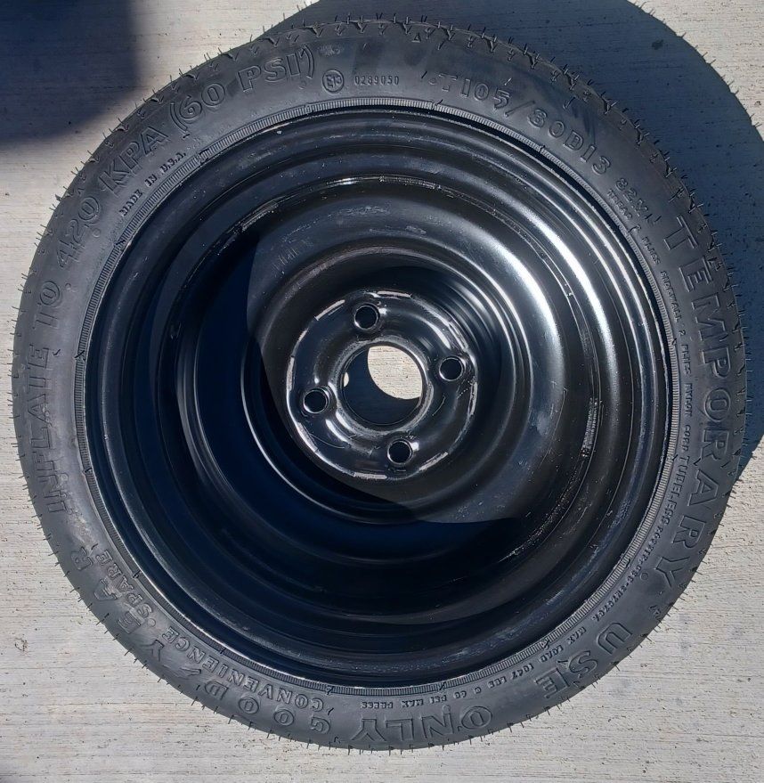 New Goodyear T105/80D13 Spare Tire & Rim - P