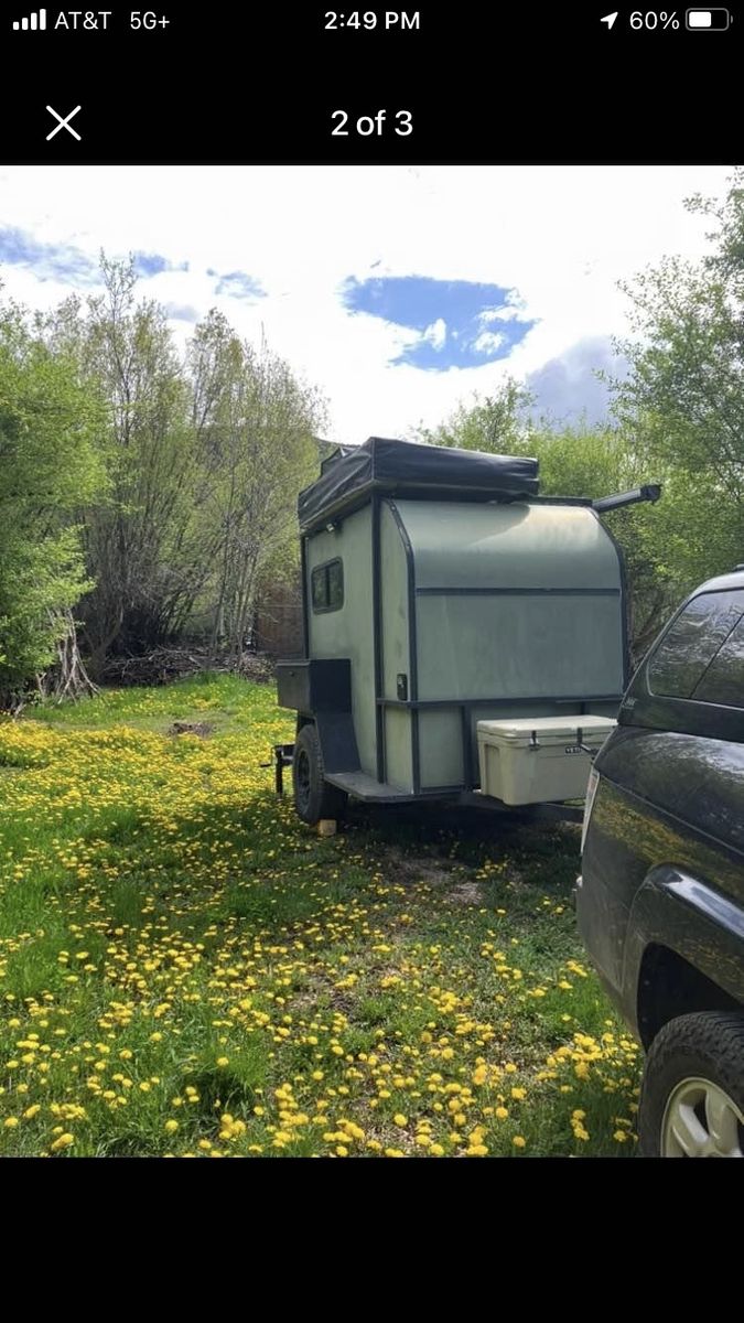 Off-Road Camping Trailer with Rooftop Tent