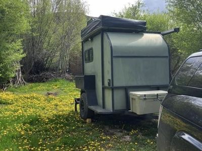 Off-Road Camping Trailer with Rooftop Tent
