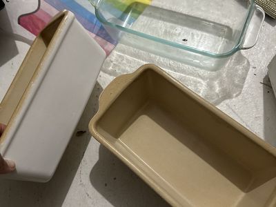 Glass and Ceramic Baking Loaf Pans - Set of 3