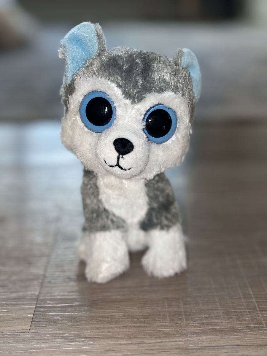 Ty Beanie Boos Slush Husky 6" Plush Stuffed Animal Toy Blue Eyes Retired