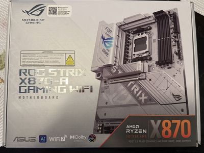ASUS ROG Strix X870-A Gaming WiFi Motherboard (White) - AM5 Socket, PCIe 5.0, DDR5