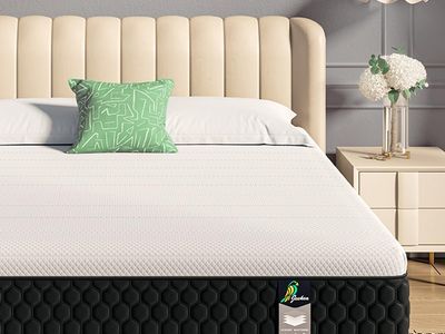 JEEKEA Full Size Mattress, 10 Inch Innerspring Hybrid Mattress in a Box with Memory Foam