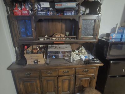 Antique Wood Hutch