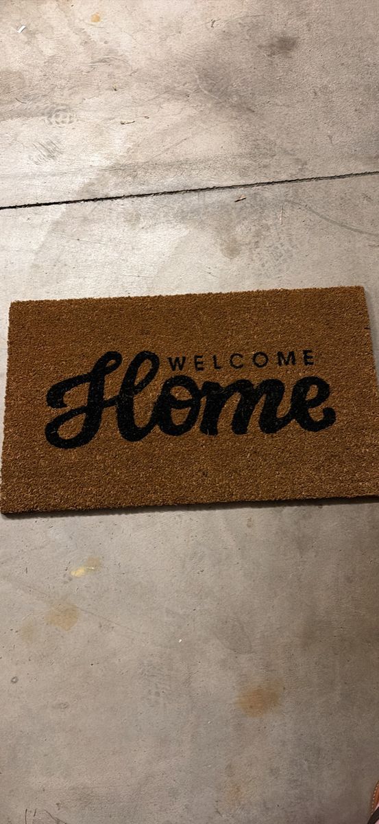 Welcome Home Coir Doormat - 17.5" x 30" Durable Outdoor/Indoor Entryway Mat