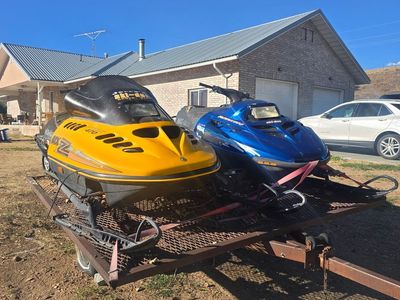 Two 1998 Ski-Doo Snowmobiles with Trailer