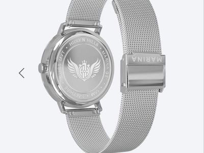 Hidden Hills Marina G1 Women's Blue/Silver Crystal Mesh Wristwatch A1-BLUSLV-S
