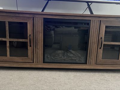 TV stand with electric fireplace