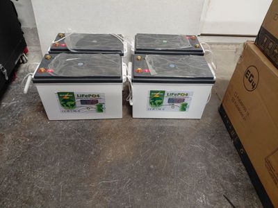 FOUR Lithium LifePO4 12 Volt 320 ah Batteries, 16.5 kwh, barely used less than a year old with high capacity and like new