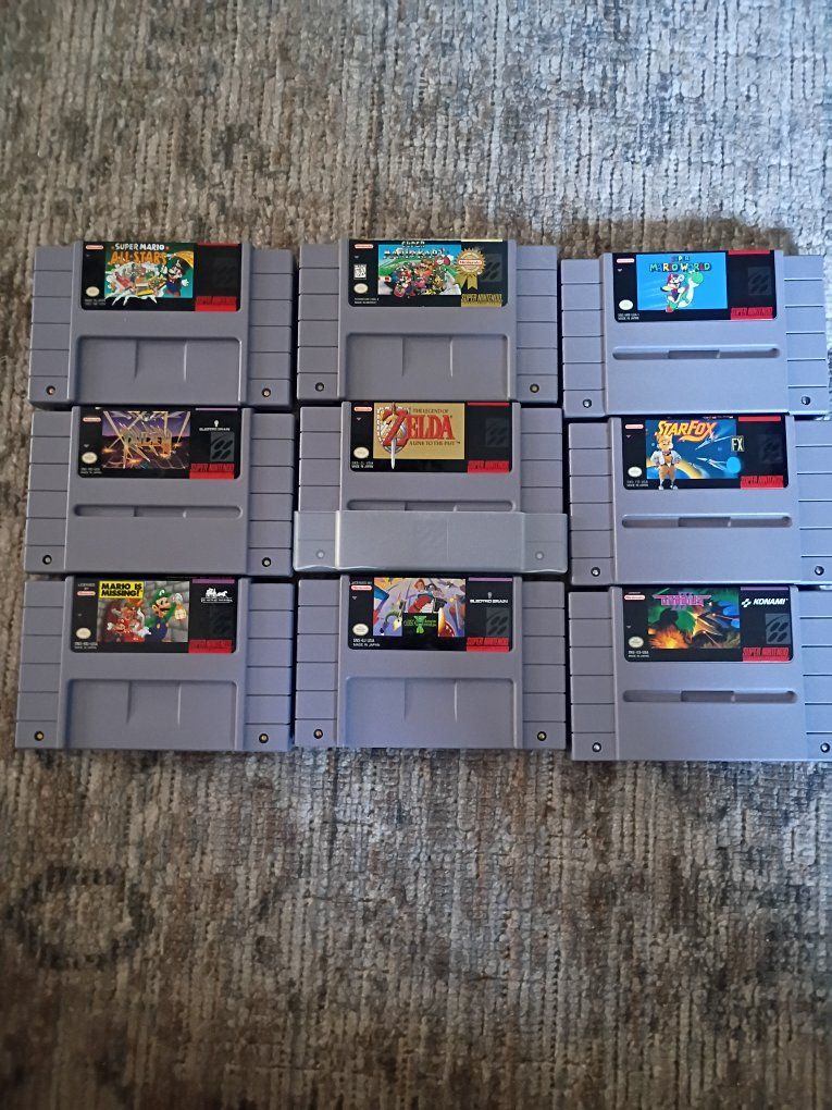 super Nintendo game  bundle.
