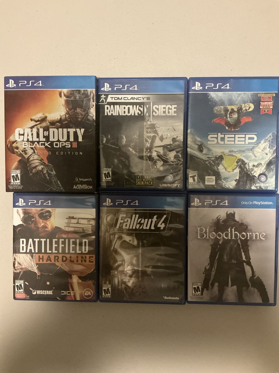 PS4 Games Lot of 6