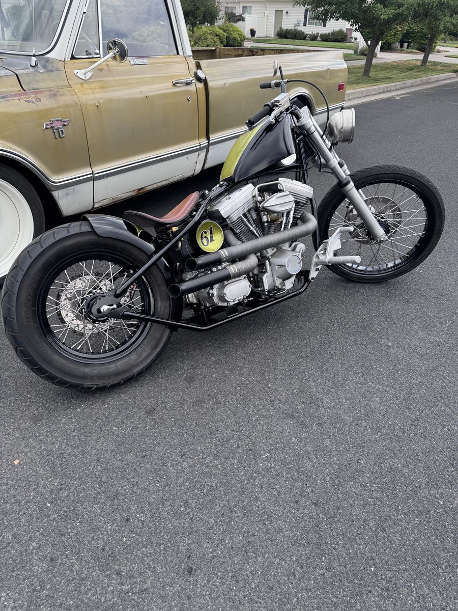 Custom Black Chopper- Unique Build