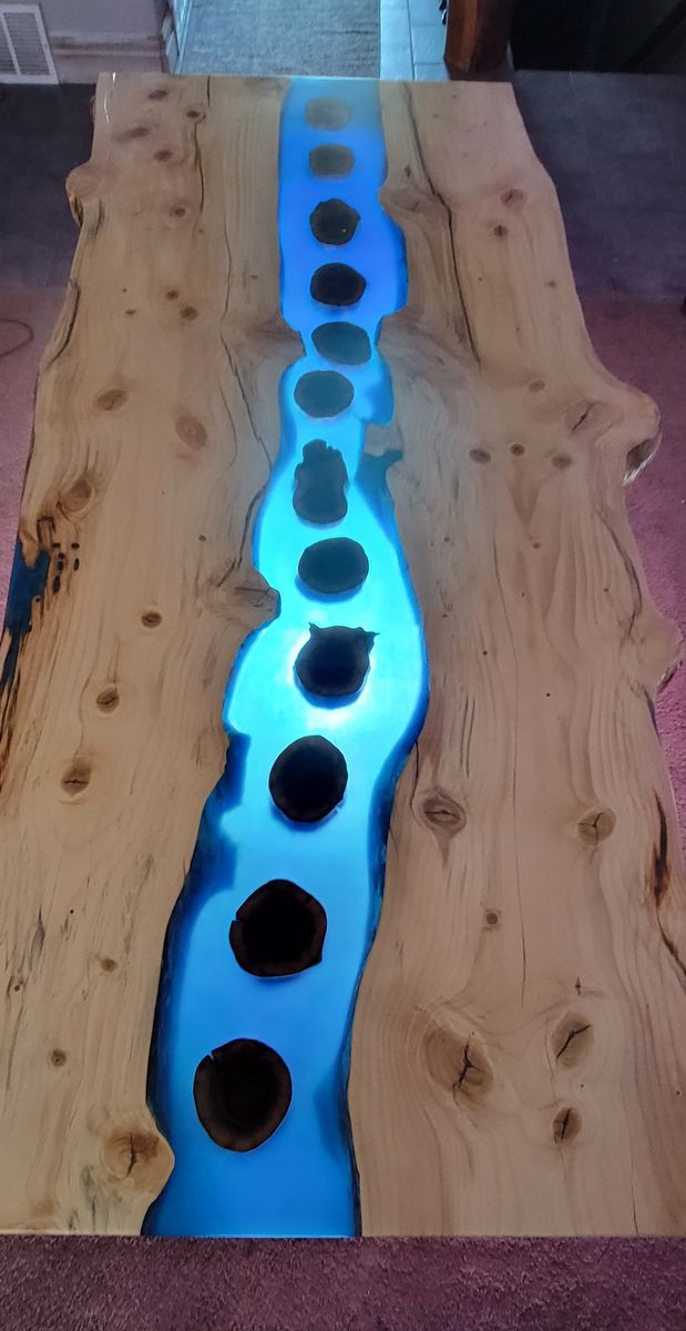 Epoxy resin table