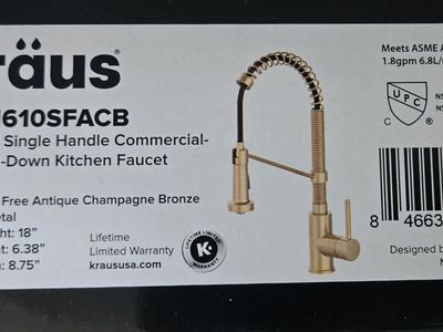 KRAUS BOWDEN KITCHEN FAUCET