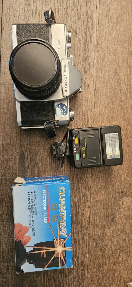 Old Camera and Flashes