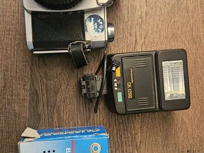 Old Camera and Flashes