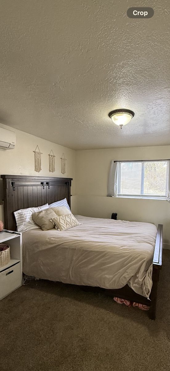Dark Wood Farmhouse Bed frame (Queen)