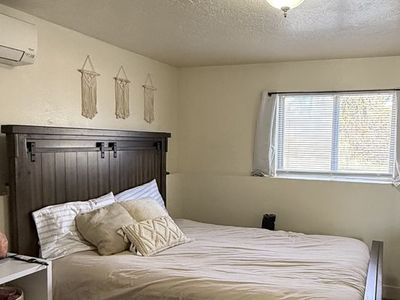 Dark Wood Farmhouse Bed frame (Queen)