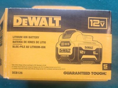 DEWALT 12V MAX 5.0Ah Lithium Ion Battery DCB126