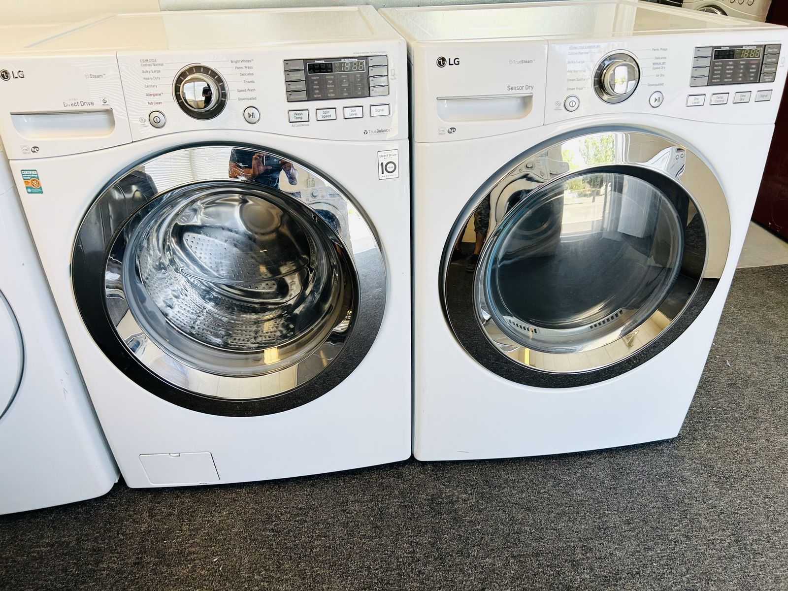 LG stackable washer and dryer set