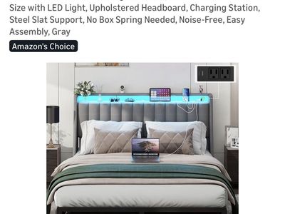 Mattress & Bed Frame with drawers