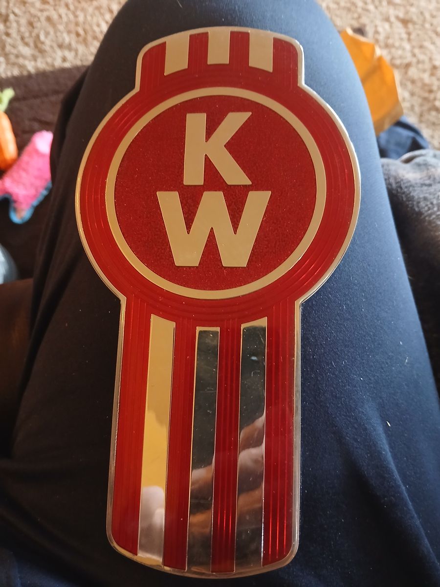 Kenworth Hood emblems Gold 1972 fifty year anniversary