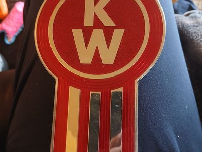 Kenworth Hood emblems Gold 1972 fifty year anniversary
