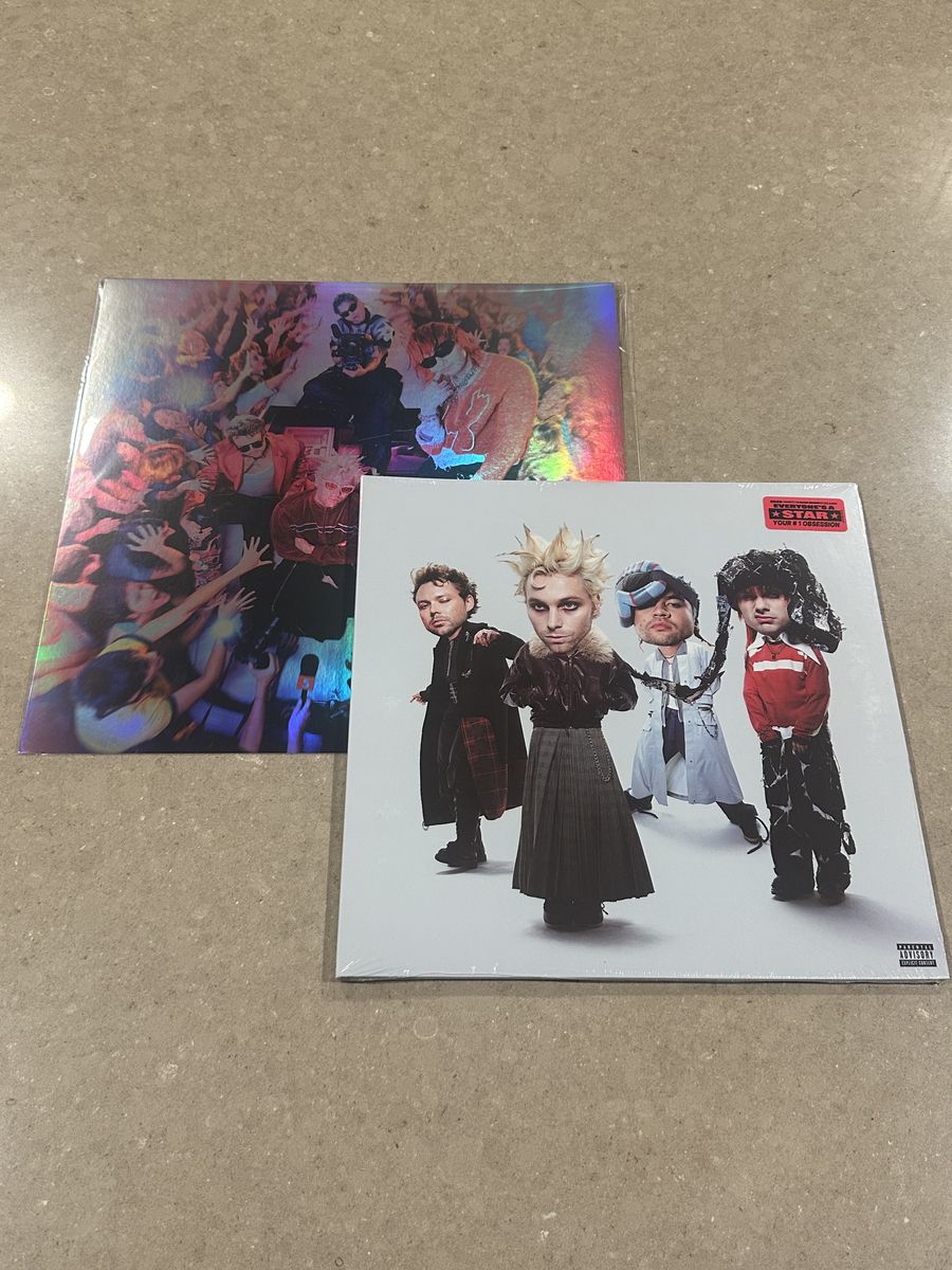 5SOS-5 Seconds Of Summer-SIGNED Vinyl & #'d Poster