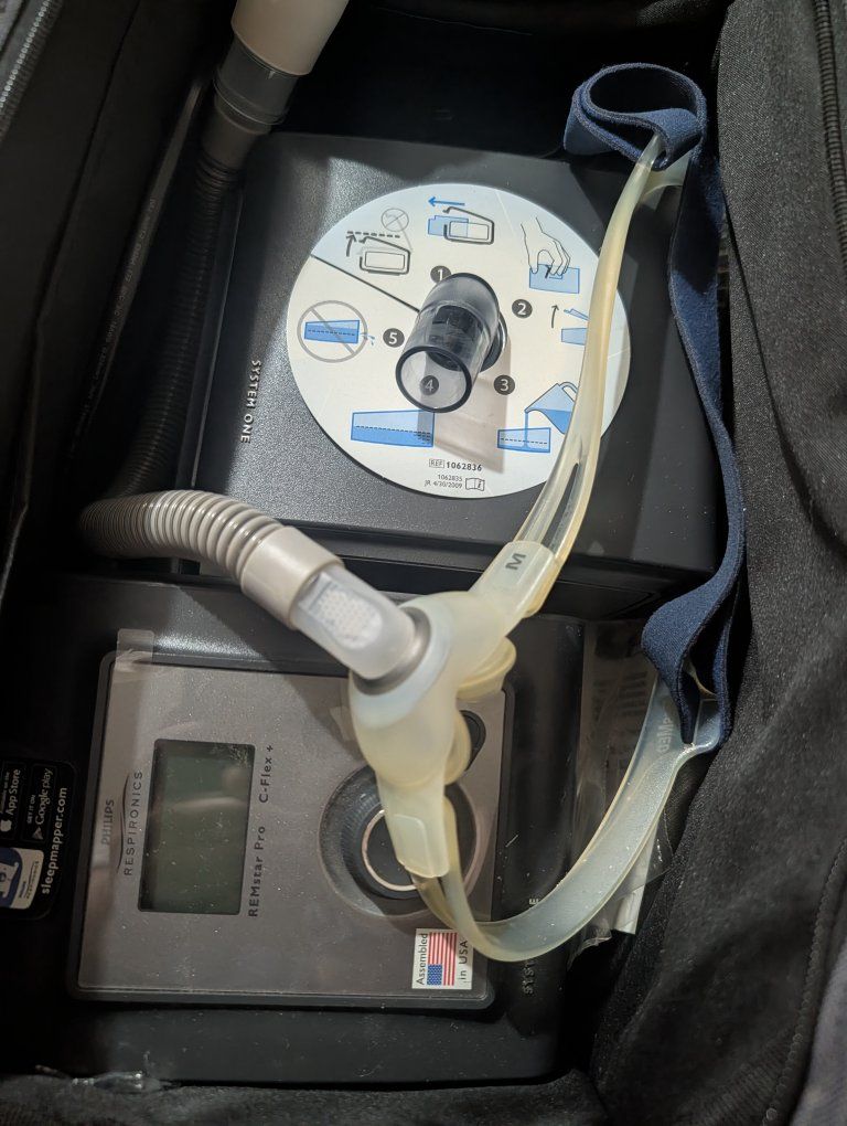 Philips Respironics Remstar Pro C-Flex + System One CPAP Machine with Case and Accessories