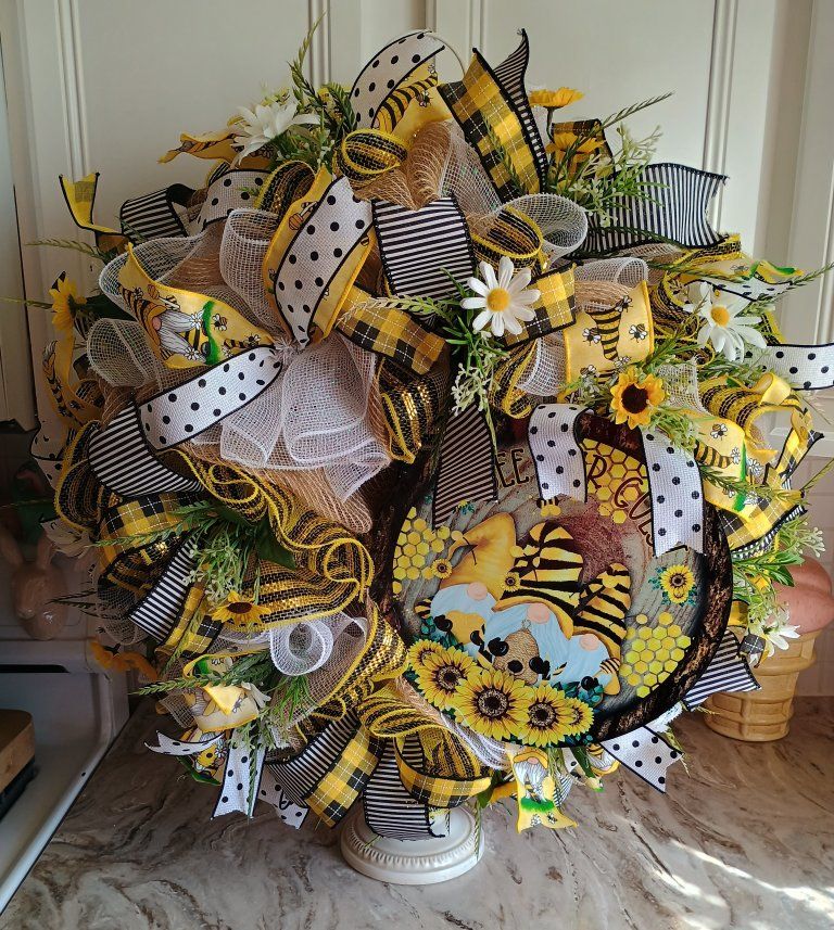 Bee Our Guest Wreath