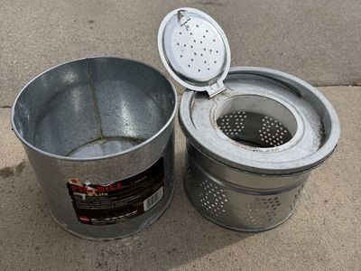 Frabill Min-O-Life Galvanized Steel Minnow Bucket and Floating Liner