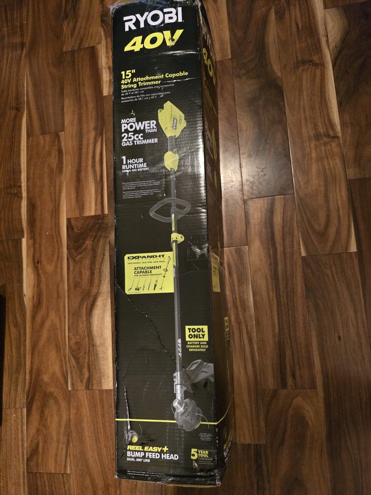 Ryobi 40V Expand-It 15" Cordless Attachment Capable String Trimmer (Tool Only) RY40PH01