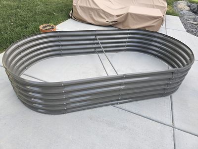 *** NEW - 18" Tall 8x4 ft Galvanized Steel Aneolife Raised Garden Bed ***