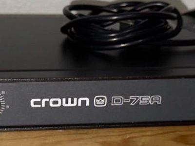 Crown D-75A 2-channel Power Amplifier