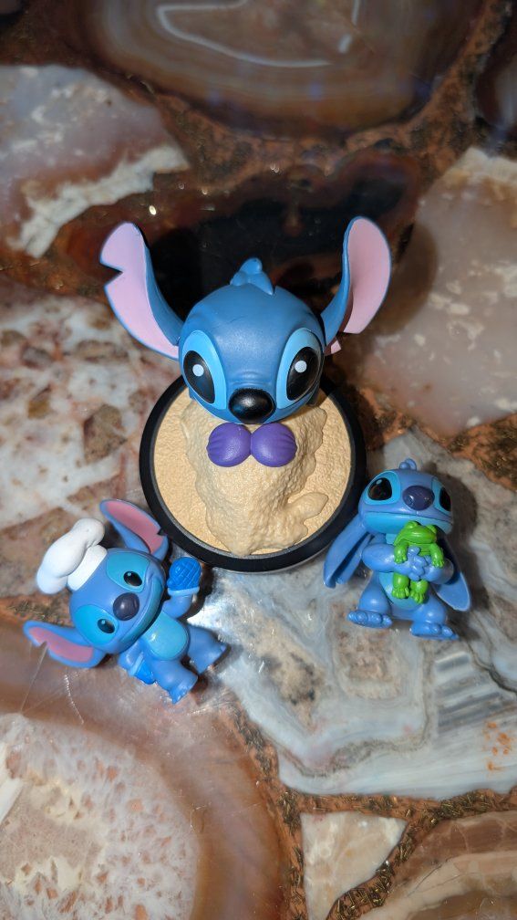 Set of 3 Stitch figurines: Fun series and That's s