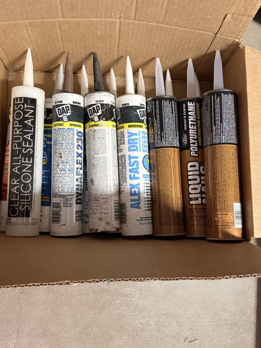 Unopened Caulk & Liquid Nails