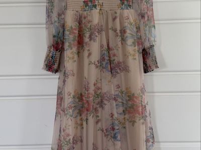 Baltic Born Layla Tulle Maxi Dress in Romantic Floral - Size Women’s Large